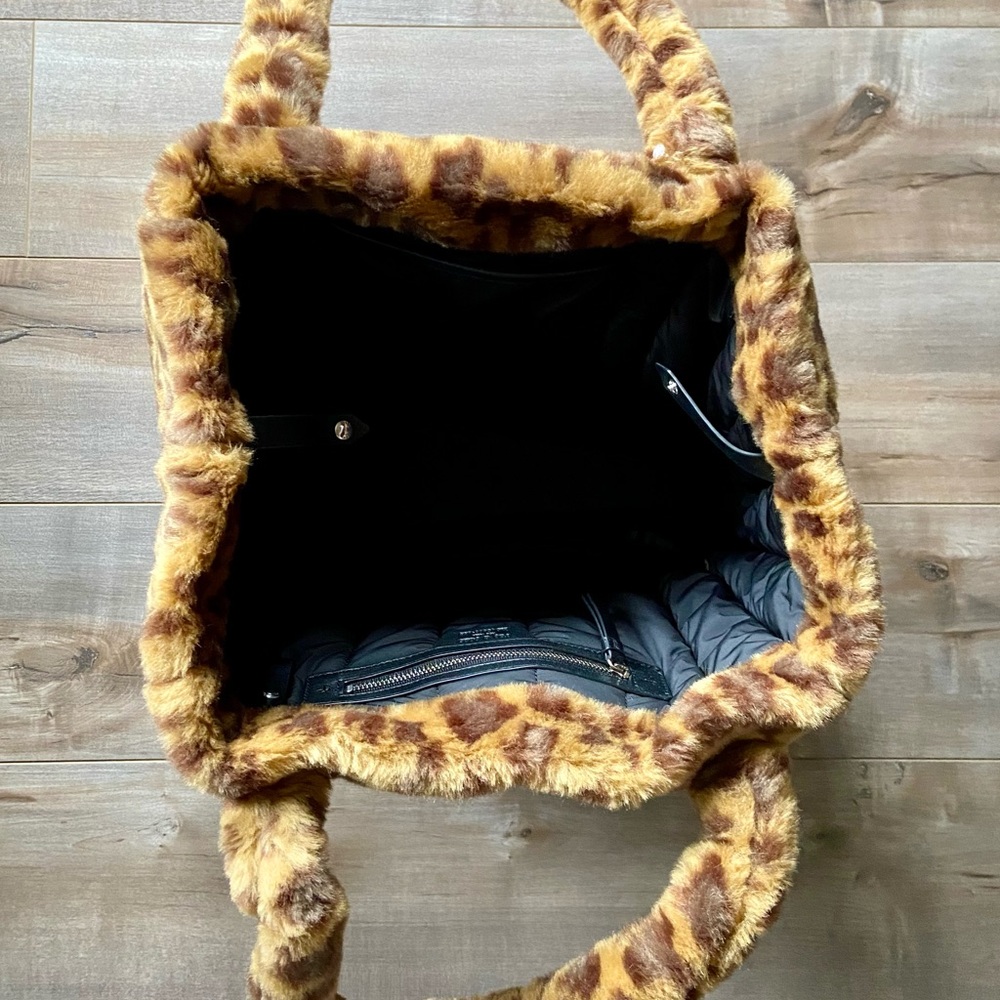 RAG & BONE Small Cloud Leopard Print Faux Fur Tote - Picture 16 of 16
